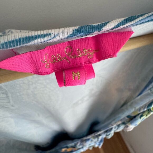 Lilly Pulitzer Blue Romper - looks like a dress, but hidden shorts! - Picture 5 of 5